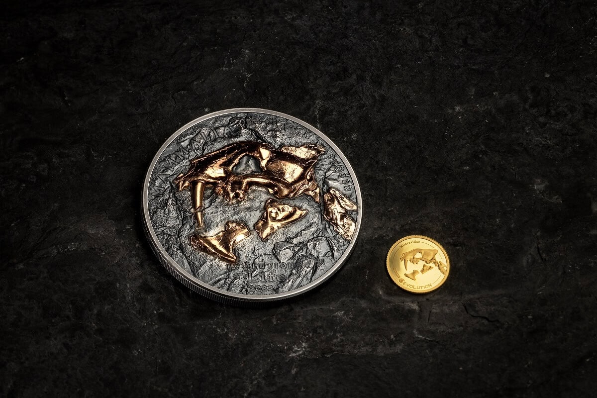 mocanyan生命 2023 Mongolia Evolution of Life Nimravidae 1oz Silver High