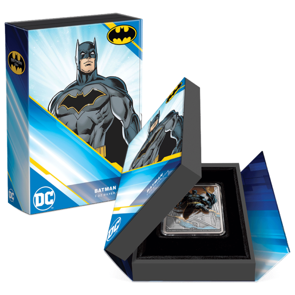 2023 Niue DC Comics Batman Day 1oz Silver Colorized Proof Poster Coin - Image 3