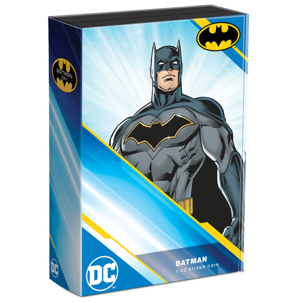 2023 Niue DC Comics Batman Day 1oz Silver Colorized Proof Poster Coin - Image 4