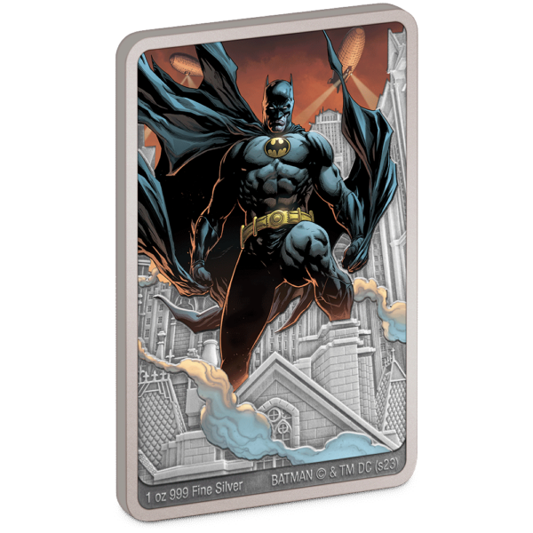 2023 Niue DC Comics Batman Day 1oz Silver Colorized Proof Poster Coin - Image 2