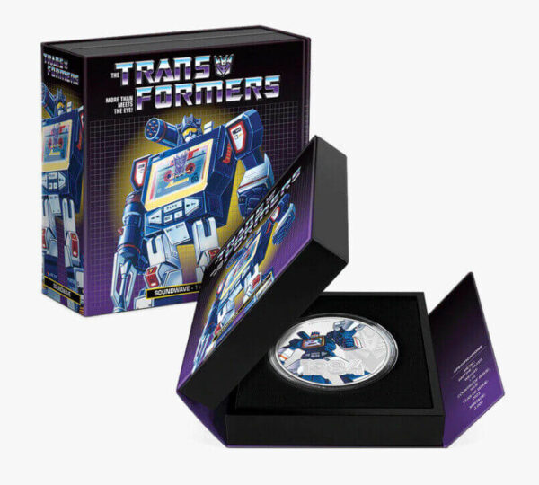 2023 Niue Hasbro Transformers Soundwave 1oz Silver Colorized Proof Coin - Image 3