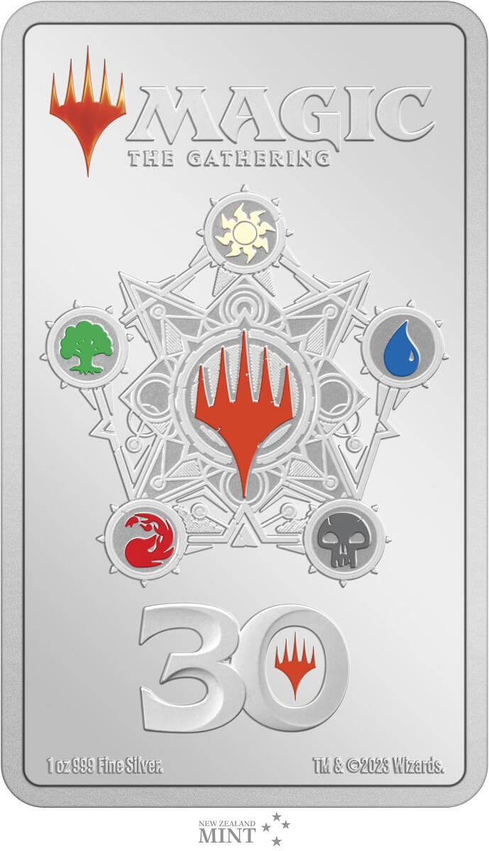 2023 Niue Magic The Gathering 30th Ann. 1oz Silver Colorized Proof Coin