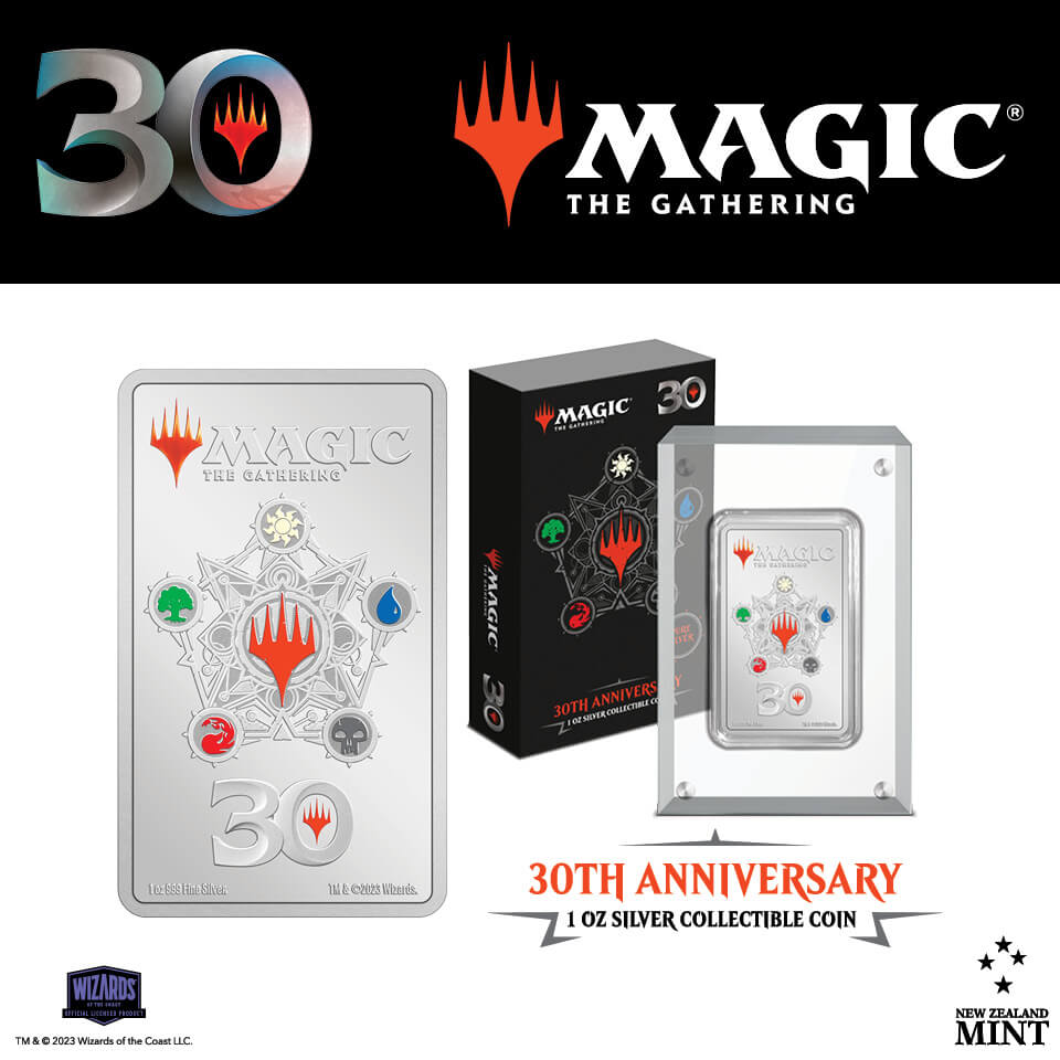 2023 Niue Magic The Gathering 30th Ann. 1oz Silver Colorized
