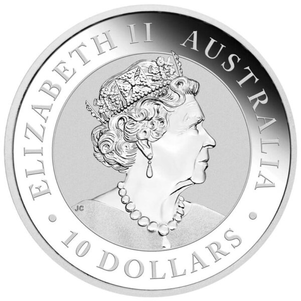 2023 Australian Kookaburra 10oz Silver BU Coin - Image 2