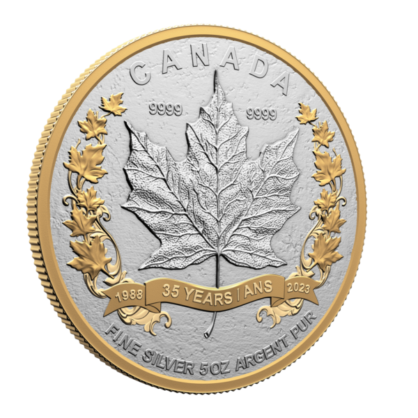 2023 Canada 35th Anniversary of the SML 5oz Silver Matte Proof Coin - Image 3