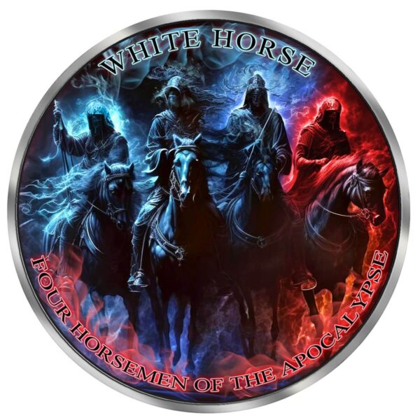 2023 Canada Four Horsemen of the Apocalypse White Horse 1oz Silver Coin - Image 2