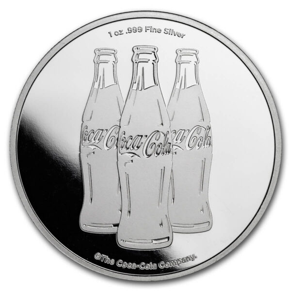 2023 Coca-Cola 1oz Silver Reverse Proof Round - Image 2