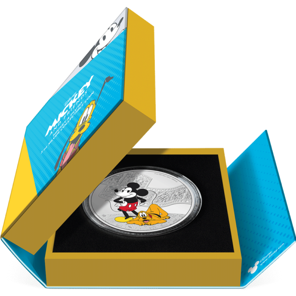 2023 Niue Disney Mickey and Friends Mickey and Pluto 3oz Silver Proof Coin - Image 6