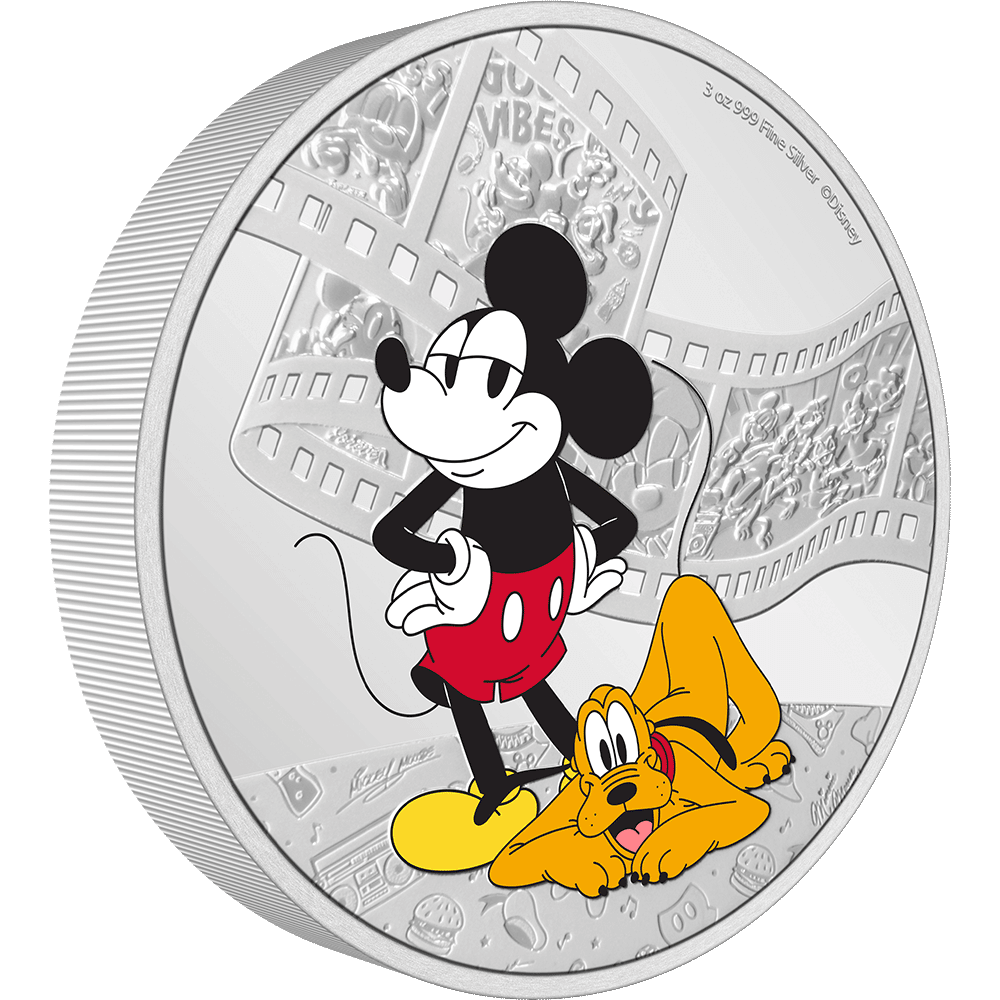 2023 Niue Disney Mickey and Friends Mickey and Pluto 3oz Silver Proof ...