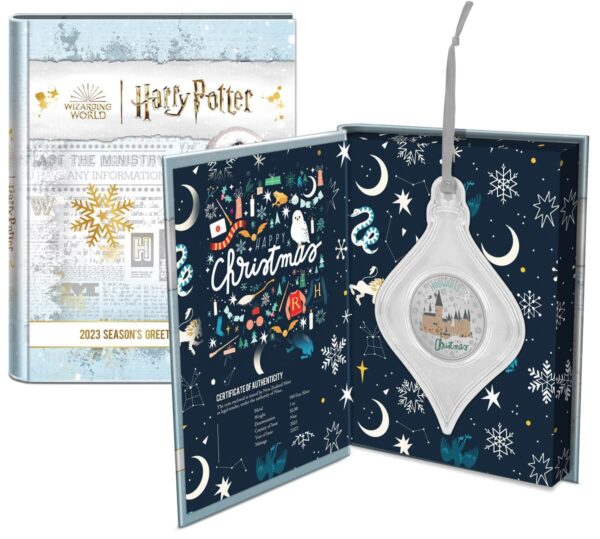2023 Niue Harry Potter Season's Greetings I'd Rather Stay at Hogwarts 1oz Silver Proof Coin - Image 4