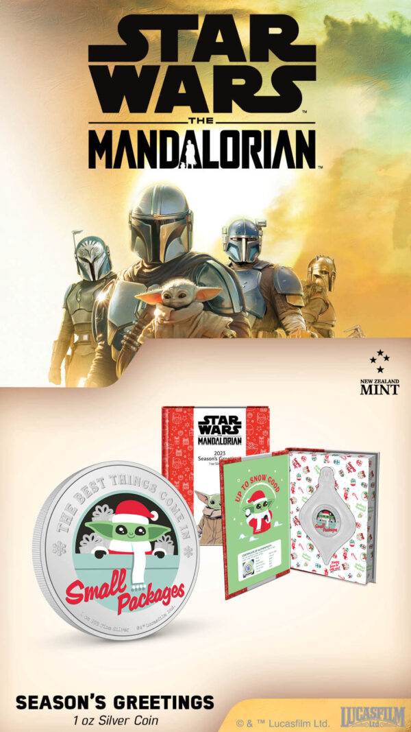 2023 Niue Star Wars Season's Greetings Small Packages 1oz Silver Coin - Image 7