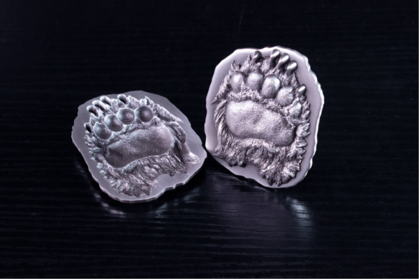 2023 South Korea Record of the Nature Bear 2oz Silver Antiqued Stacker - Image 3