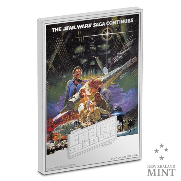 2023 Niue Star Wars The Empire Strikes Back 5oz Silver Movie Poster Coin - Image 3