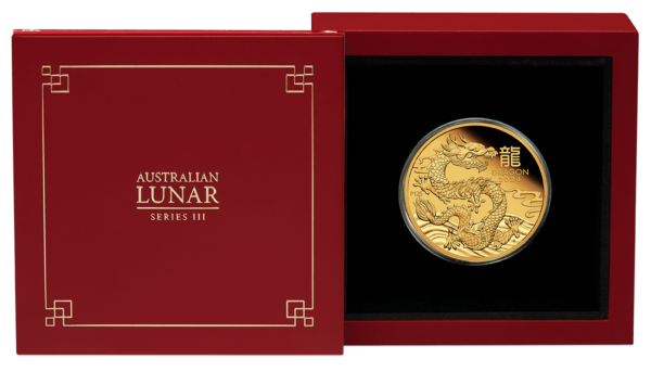 2024 Australia Lunar Series III Year of the Dragon 1oz Gold Proof Coin - Image 4