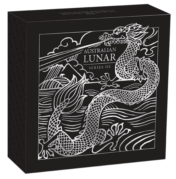 2024 Australia Lunar Series III Year of the Dragon 1oz Silver Proof Coin - Image 5