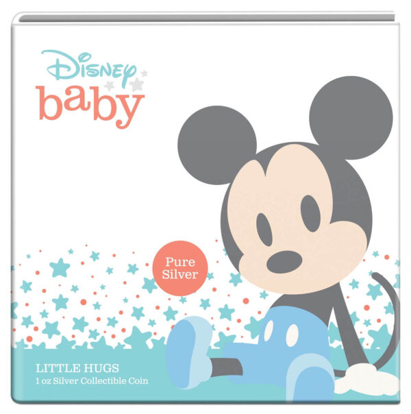 2024 Niue Disney Mickey Mouse Baby Boy Little Hugs 1oz Silver Proof Coin - Image 5