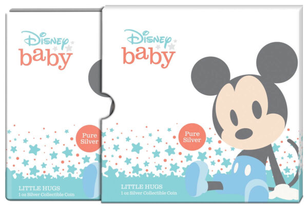 2024 Niue Disney Mickey Mouse Baby Boy Little Hugs 1oz Silver Proof Coin - Image 6