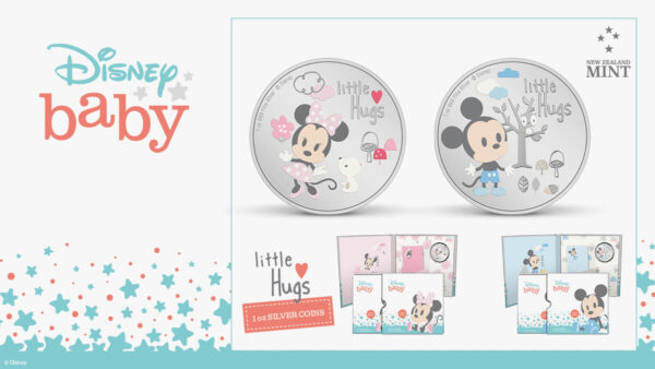 2024 Niue Disney Mickey Mouse Baby Girl Little Hugs 1oz Silver Proof Coin - Image 3