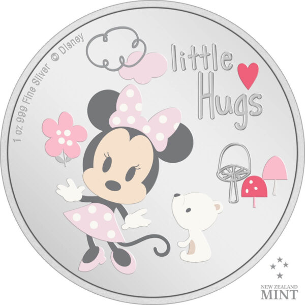 2024 Niue Disney Mickey Mouse Baby Girl Little Hugs 1oz Silver Proof Coin