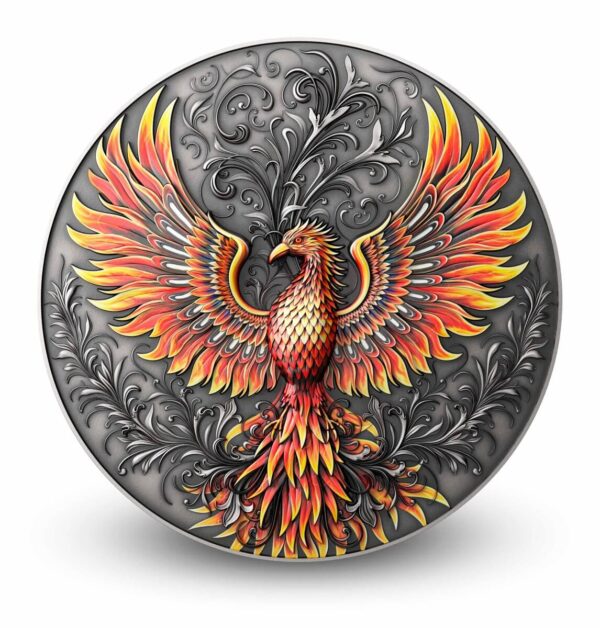 2023 Niue Phoenix 1oz Silver Antiqued High Relief Coin