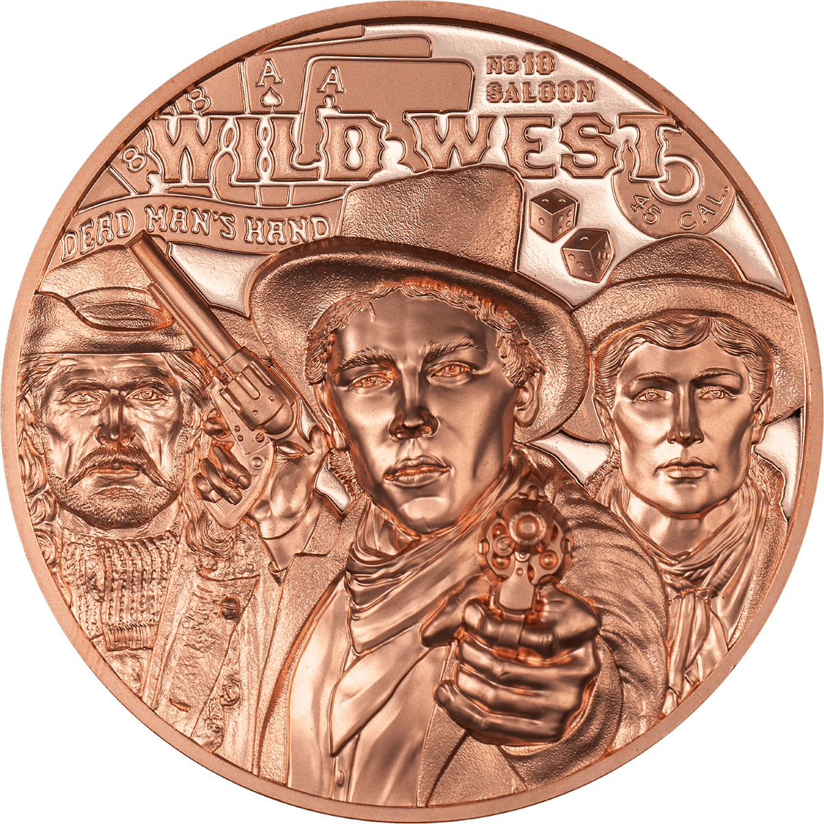 2024 Cook Islands Legends Wild West 50g Copper Proof Like Coin   2024 Cook Islands Legends Wild West 50g Copper Proof Like Coin GR Reserve Front 