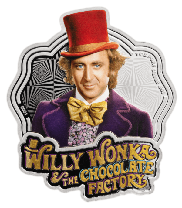 2024 Samoa Willy Wonka and The Chocolate Factory Shaped 1oz Silver Coin