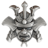 2024 Solomon Islands Samurai Helmet 10oz Silver Antiqued Coin
