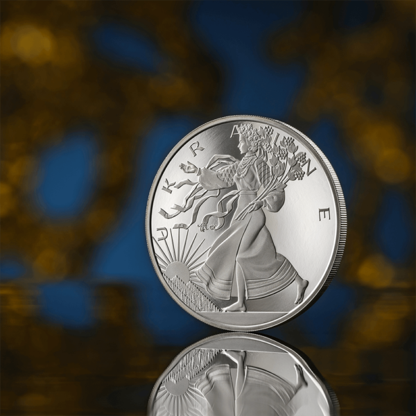 2024 United Crypto States Liberty of Ukraine 1oz Silver Proof Coin - Image 3
