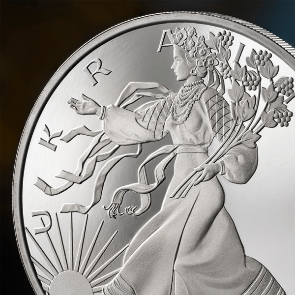 2024 United Crypto States Liberty of Ukraine 1oz Silver Proof Coin - Image 5