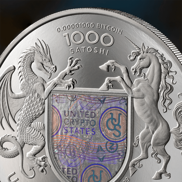 2024 United Crypto States Liberty of Ukraine 1oz Silver Proof Coin - Image 6