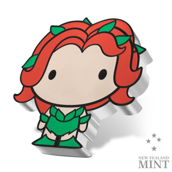 2024 Niue DC Comics Poison Ivy 1 oz Silver Colorized Proof Chibi Coin - Image 3