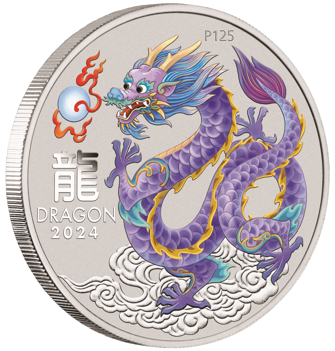 2024 Australia Lunar Series III Year of the Dragon 1/2 oz Silver