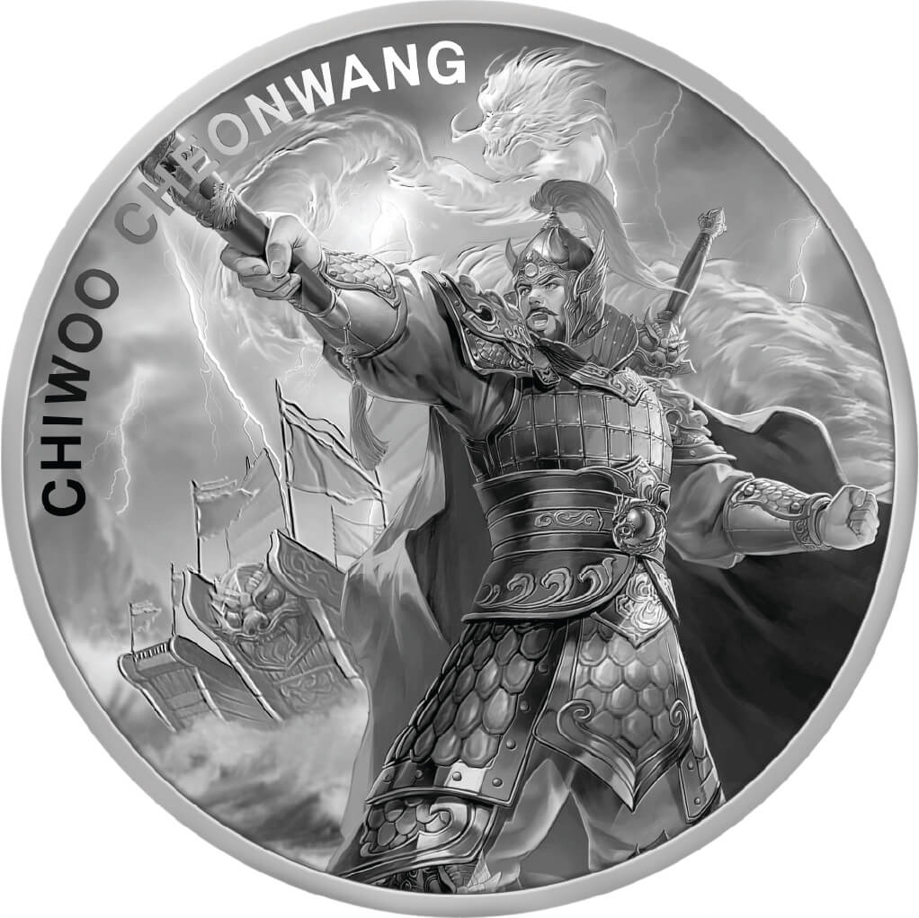2024 South Korea Year of the Dragon Chiwoo Cheonwang 1 oz Silver