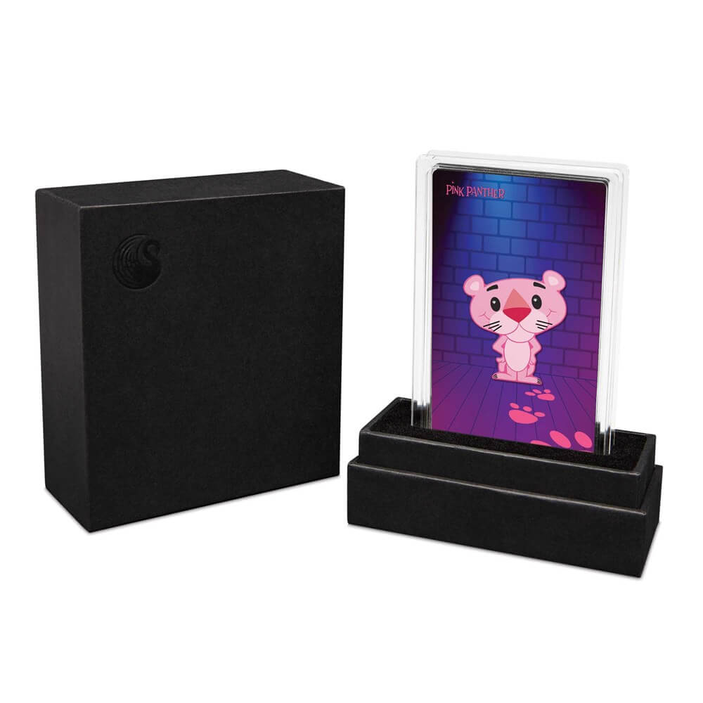 2024 Tuvalu Pink Panther 60th Ann. 1 oz Silver Colorized Shaped