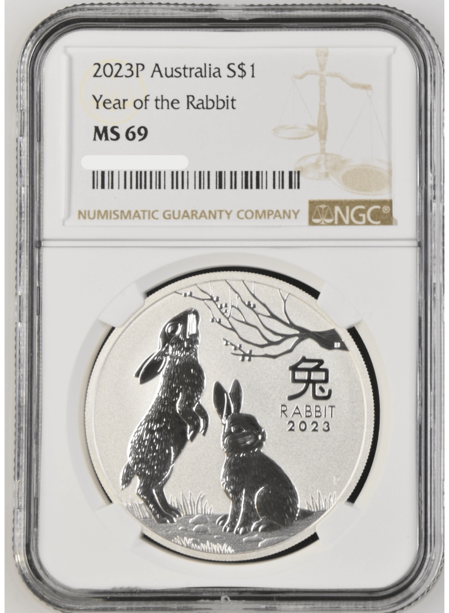 2023 Australia Lunar Series III Year of the Rabbit 1oz Silver Coin NGC ...