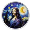 2024 Fiji Mona Lisa x Van Gogh 1 oz Silver Colorized Proof-Like Coin