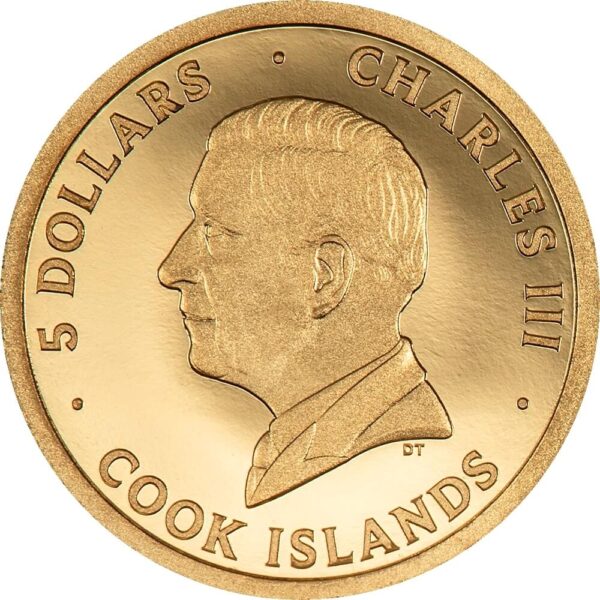 2024 Cook Islands Big City Lights San Francisco 1/2 Gram Gold Proof Coin - Image 2