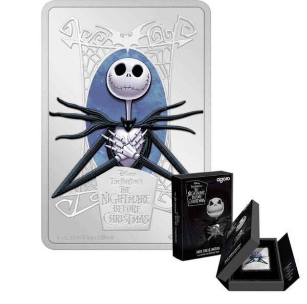 2024 Niue Nightmare Before Christmas Jack Skellington 1oz Silver Coin - Image 5