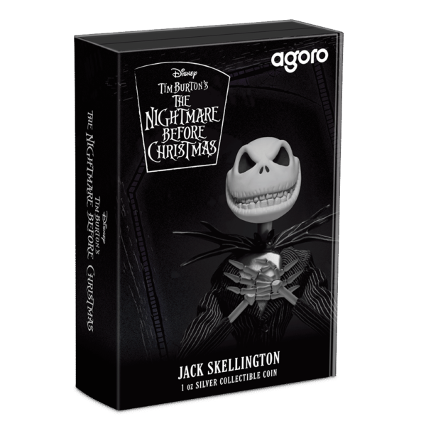 2024 Niue Nightmare Before Christmas Jack Skellington 1oz Silver Coin - Image 3