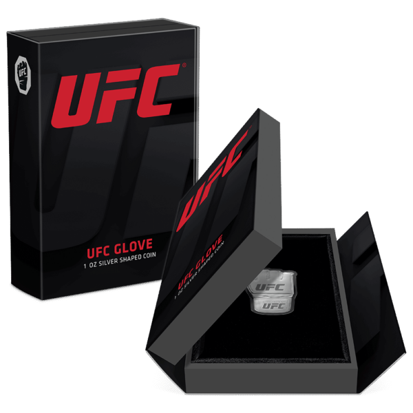 2024 Niue UFC Official Fight Glove 1 oz Silver Shaped Proof Coin - Image 5