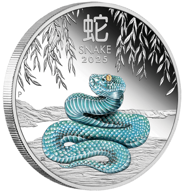 2025 Australia Lunar Year of the Snake 1 oz Silver Colorized Coin NGC PF 70 UCAM - Image 4