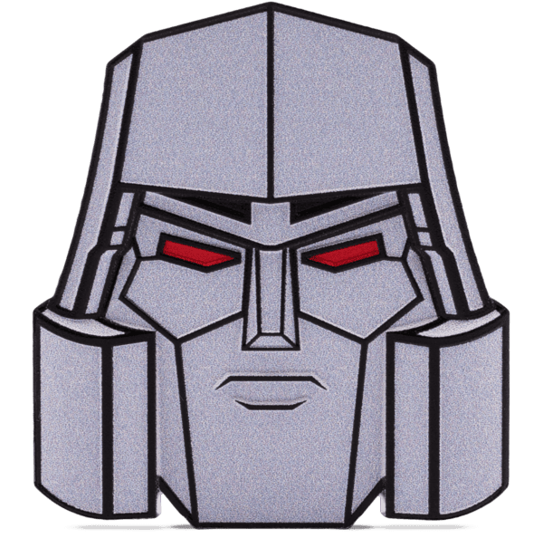 2024 Niue Transformers Heads Megatron 1 oz Silver Colorized Proof Coin - Front View