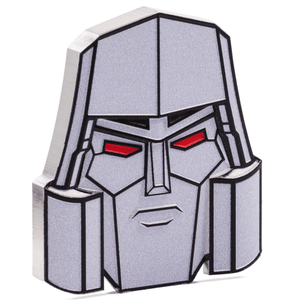 Second front view of the 2024 Niue Megatron Head 1 oz Silver Coin