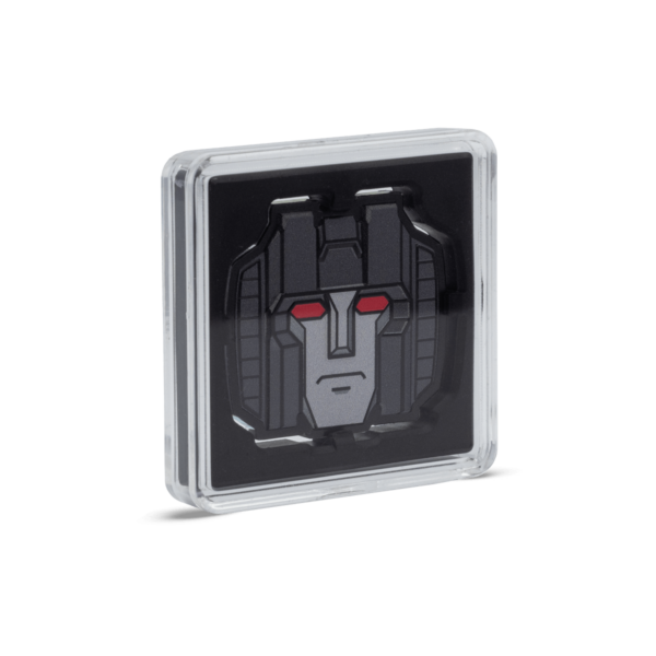 2025 Niue Hasbro Transformers Heads Starscream 1 oz Silver Colorized Proof Coin - Image 7