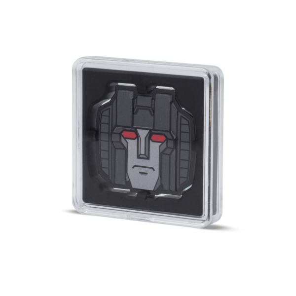 2025 Niue Hasbro Transformers Heads Starscream 1 oz Silver Colorized Proof Coin - Image 6