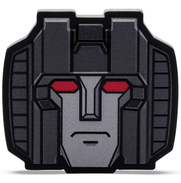 2025 Niue Hasbro Transformers Heads Starscream 1 oz Silver Colorized Proof Coin