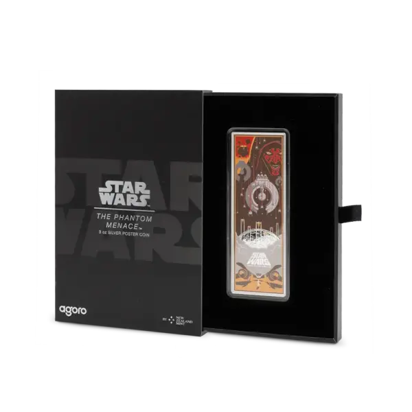 2025 Niue Star Wars Banner Montage The Phantom Menace 3 oz Silver Coin - Image 4