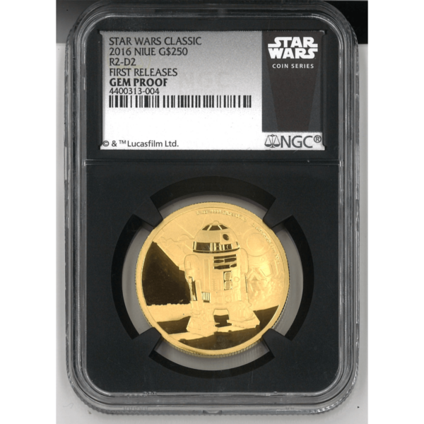 2016 Niue Star Wars R2-D2 - 1 oz Gold Coin NGC First Release GEM Proof