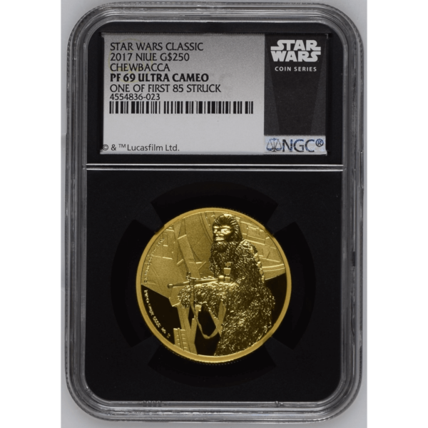 2017 Niue Star Wars Chewbacca 1 oz Gold Coin NGC PF 69 UCAM 1 of 1st 85