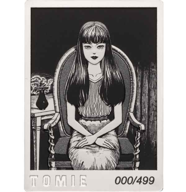 2024 Cameroon Junji Ito Collection Tomie 1 oz Silver Proof-Like Colorized Coin